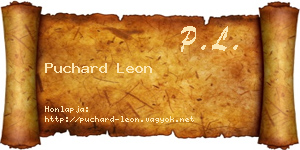 Puchard Leon névjegykártya